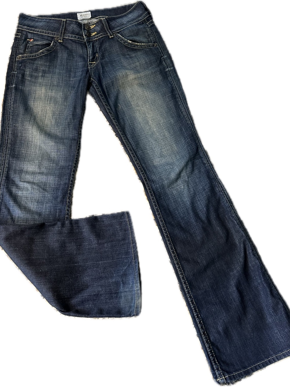 Hudson Jeans Dark Blue Double-Button Waist Denim